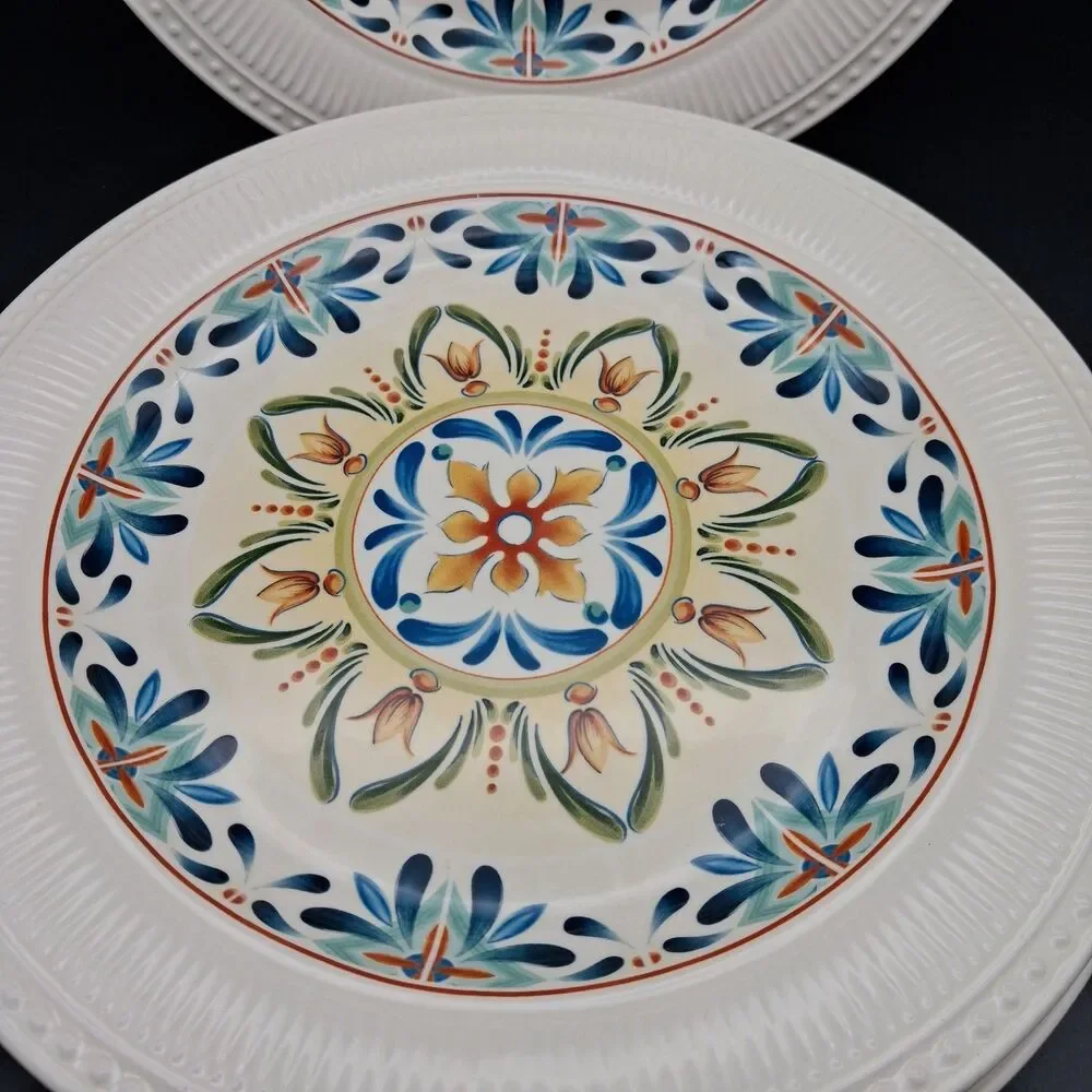 Pier 1 Imports Athena Ironstone Dinner Plates 11